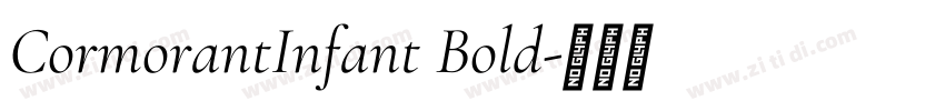 CormorantInfant Bold字体转换